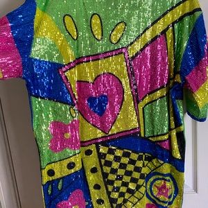 Color party t shirt dress